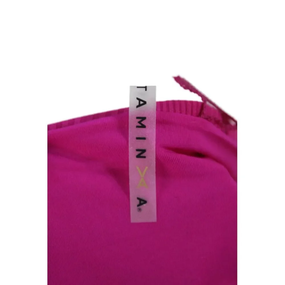 Vitamin A Womens Textured Reversible Luciana Full Bikini Bottoms Hot Pink Size X